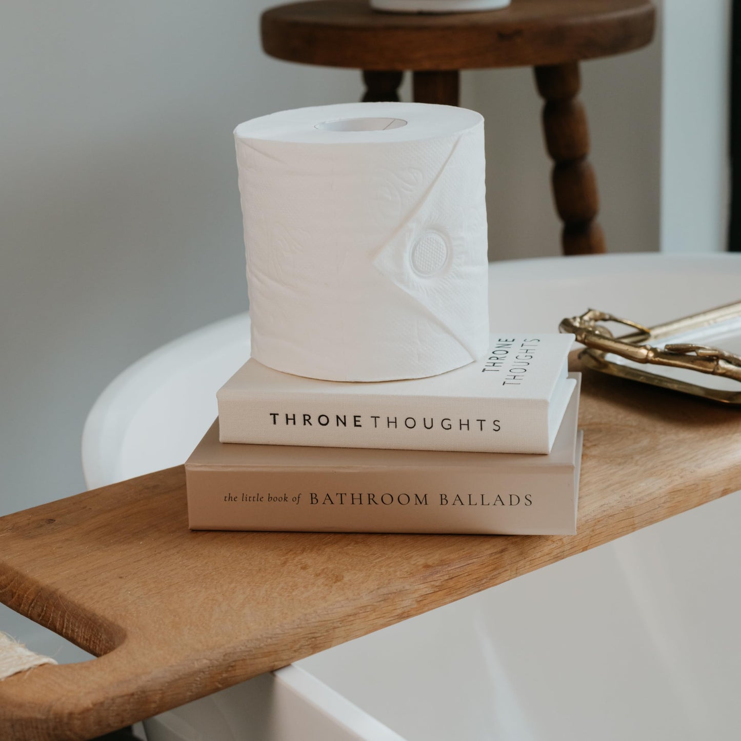 KIBAGA Beautiful Bathroom Decor Books – Set of 2 Modern Books for Your Bath Shelf - Funny Restroom Decor and Accessories to Add Charm and Humor to Your Space