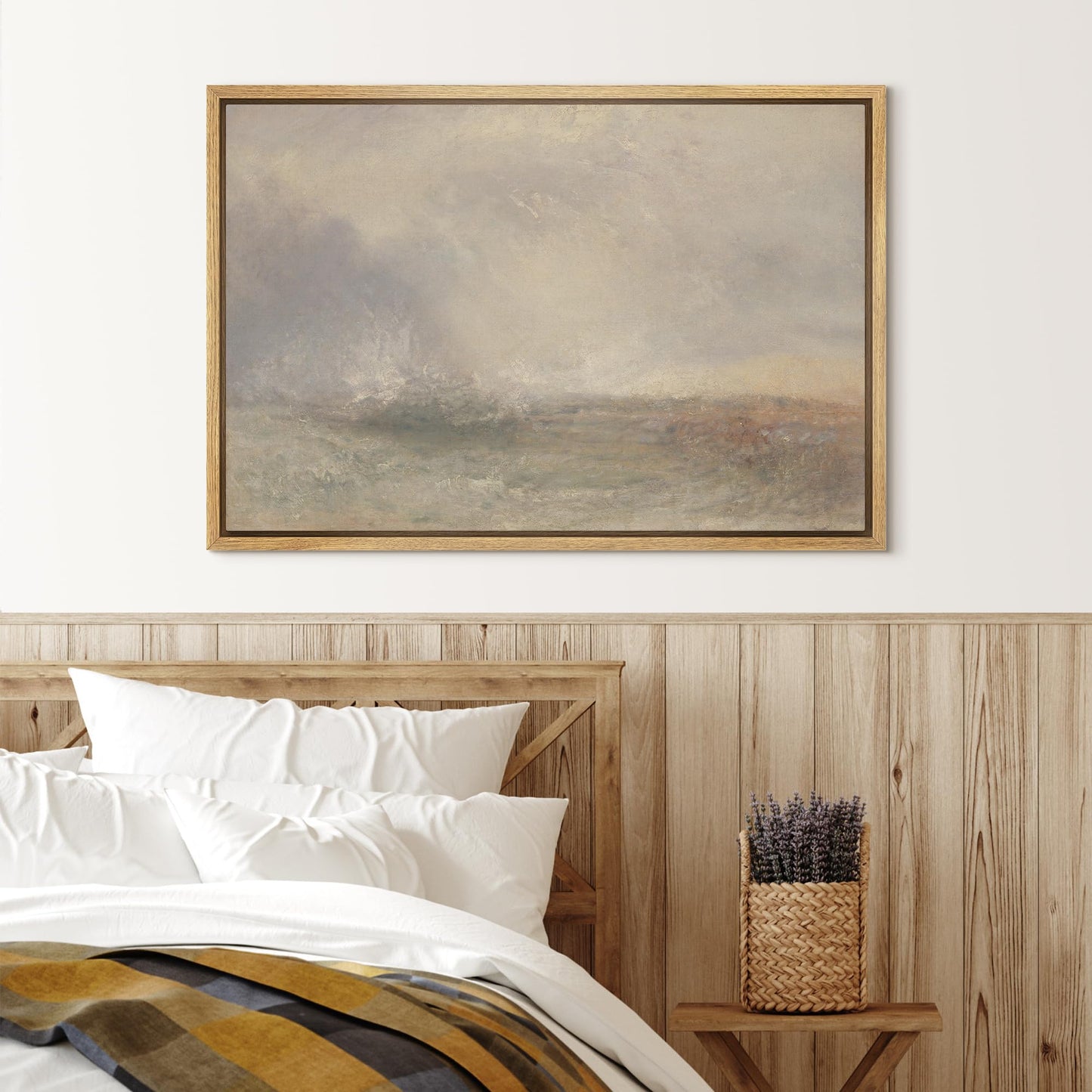 Framed Grey Abstract Canvas