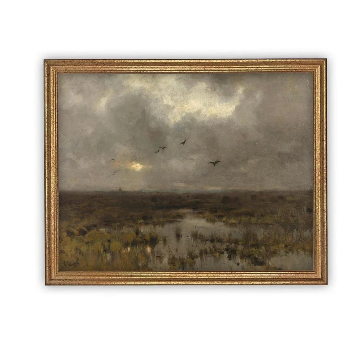 Framed Canvas Art Farmhouse print #LAN