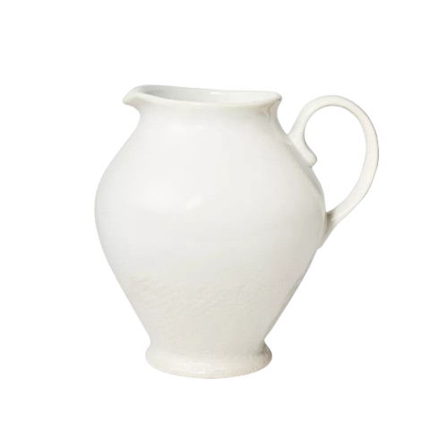 3555ml Stoneware Beverage Server Cream - Threshold™ designed with Studio McGee: Off-White Pitcher for Hot/Cold Drinks