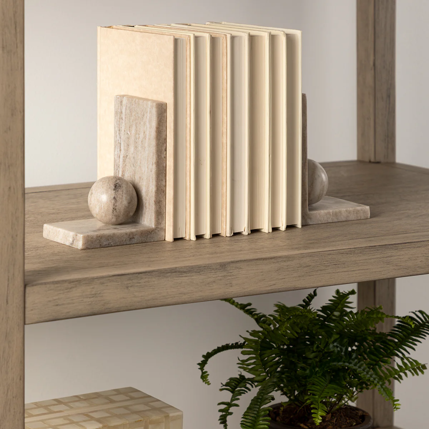 Adar Marble Bookends (Set of 2)