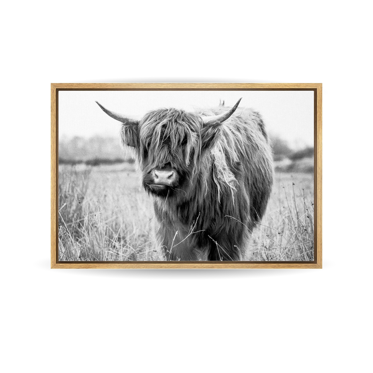 SIGNLEADER Framed Canvas Print Wall Art Grey Abstract Landscape Nature Wilderness Illustrations Modern Art Decorative for Living Room, Bedroom, Office - 24"x36" Natural