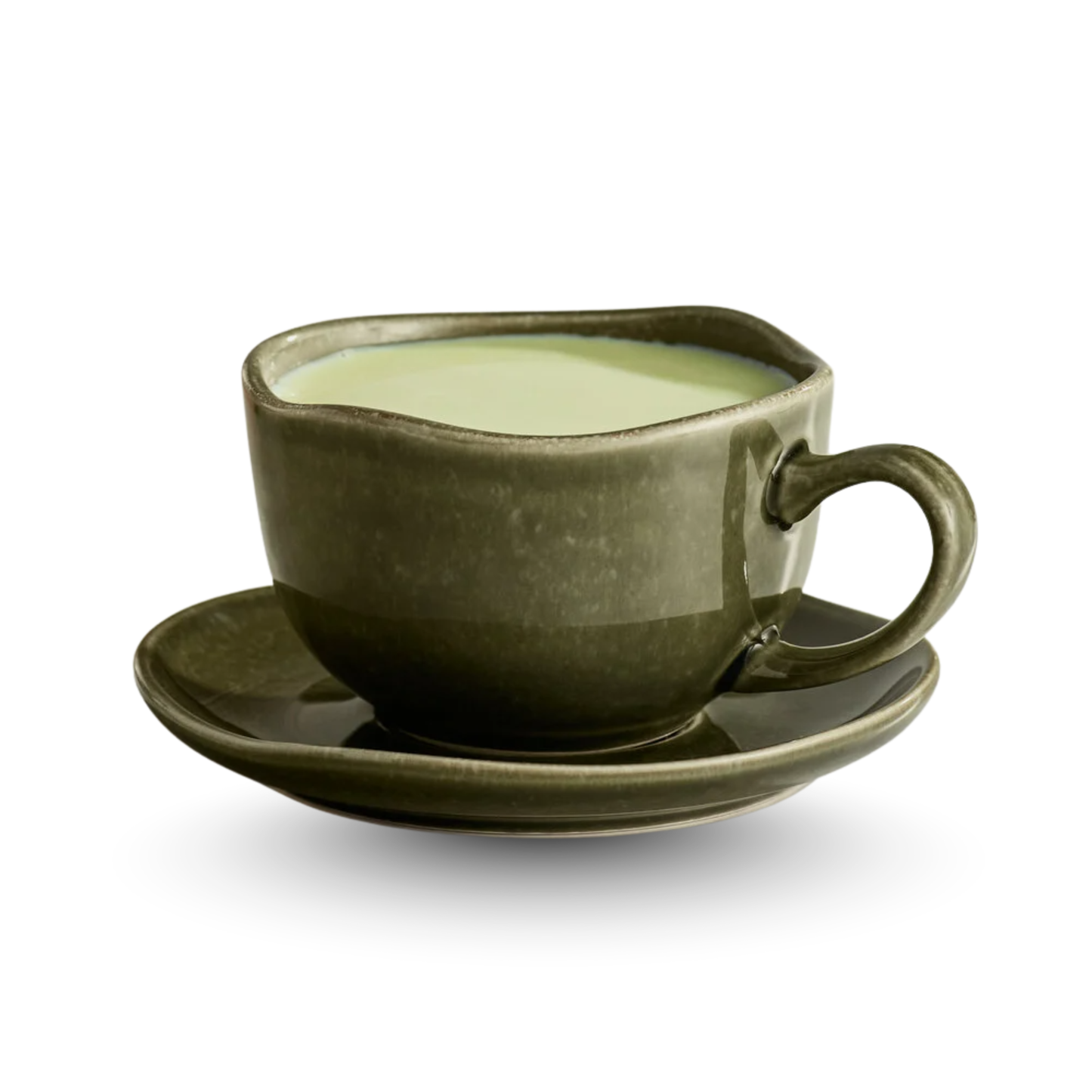 Acopa Highlands 8 oz. Juniper Green China Cup - 24/Case