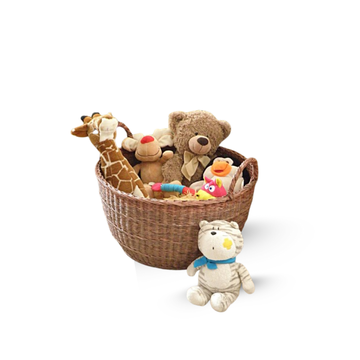 Large Wicker Laundry & Storage Basket with Handles