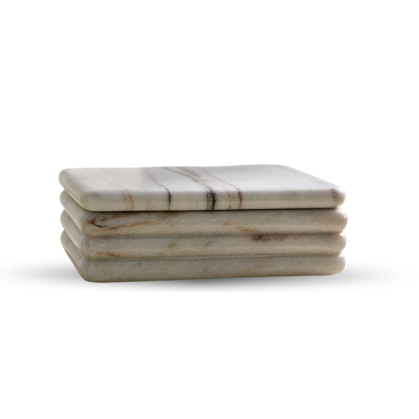 Modern Marble Rectangle Decorative Box