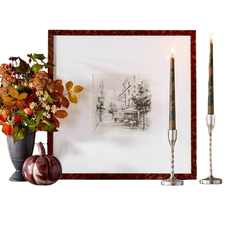 20"x20" Black and White Landscape Wall Art - Threshold™ designed with Studio McGee