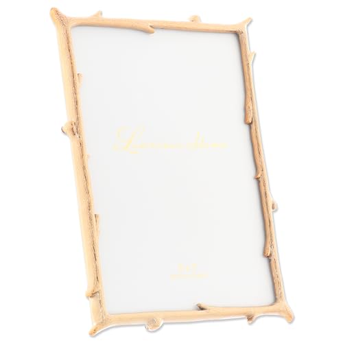 Lawrence Frames 712557 5x7 Gold Metal Natural Branch Design Picture Frame