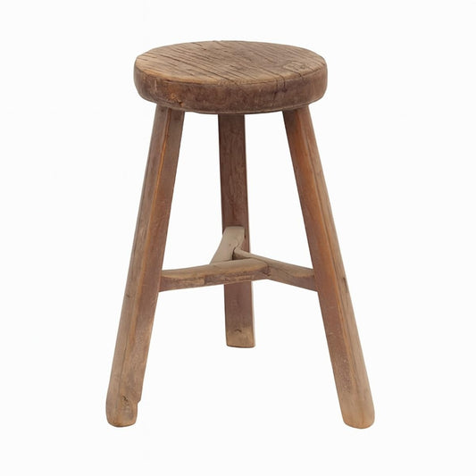 Artissance Wooden Stool with a Natural Wood Finish – Vintage-Inspired Plant Stool and Wooden stools Perfect for Living Room, Bedroom, Patio, or Home décor Accents