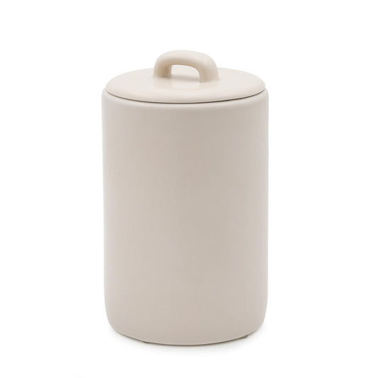 Maison May Ceramic Food Storage Canister with Airtight Lid for Kitchen Counter,Pantry organization,Kitchen decor or coffee bar accessories Food Storage Containers, Flour, Cookie Jar, Tea,Coffee, 37oz