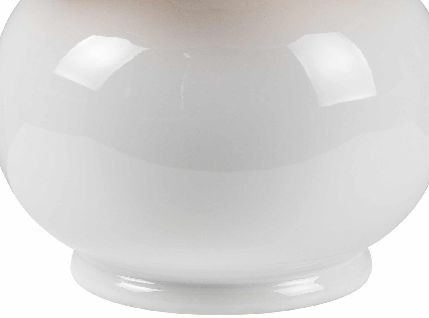 BoutiqueRugs Theisseil Boho Ceramic Bedside Table Lamp for Bedroom Nightstand and Living Room - Shade Rattan - White, Beige - 13" H