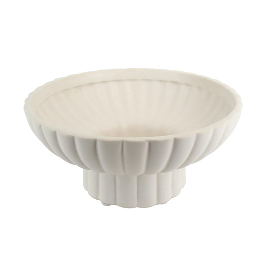 8" Small Footed Decorative Fruit Bowl Ceramic Approx Capacity 3 Cups for Home and Kitchen Counter,Modern Pedestal Bowl,Versatile Catch All for Home Organization and Home Decor