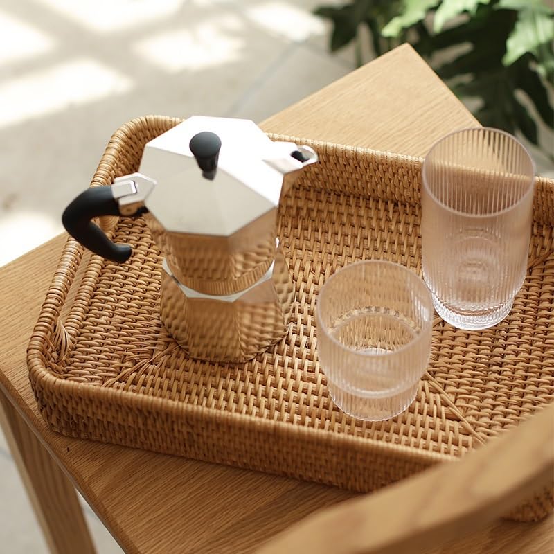 Tray for Coffee Table Storage Tray Fruit Basket Living Room Rectangular Household Fruit Plate Bread Vegetable Storage Tray Basket Tea Tray Charcuterie Boards(Small)