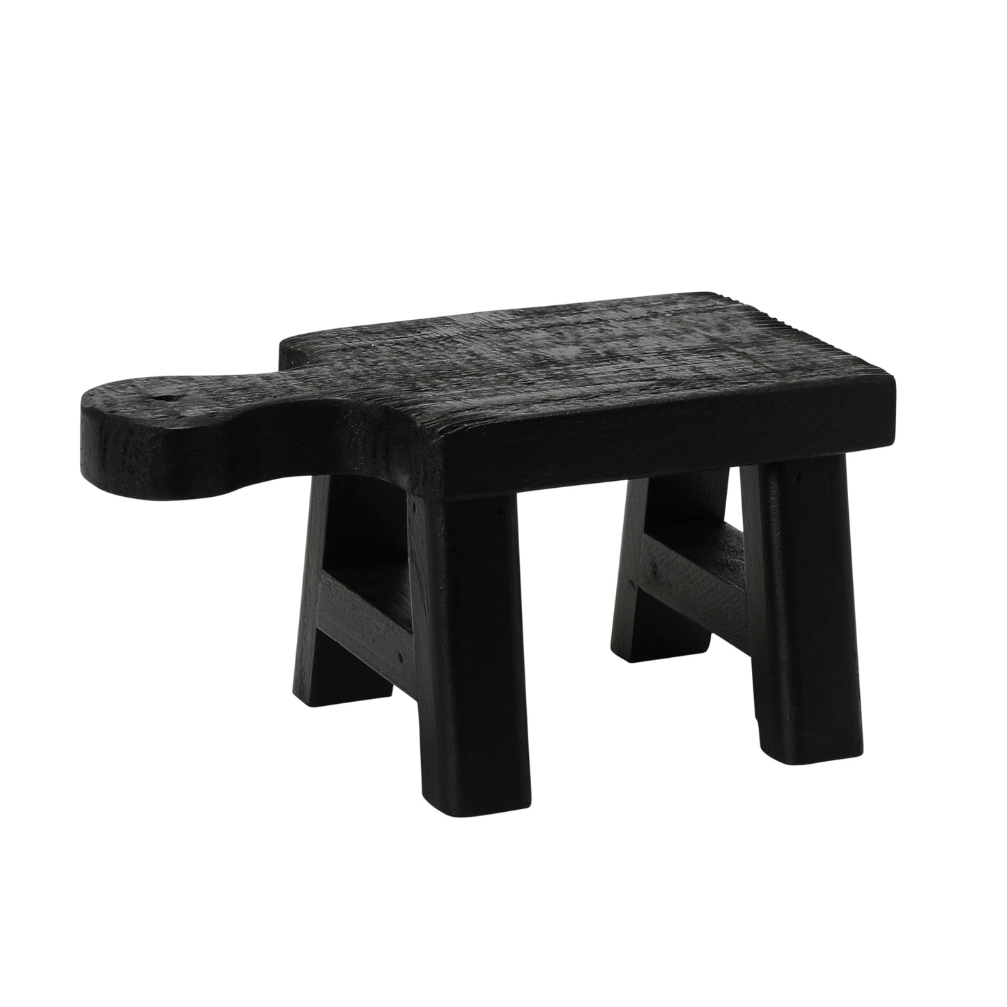 Decorative Smooth Wood Pedestal, Black