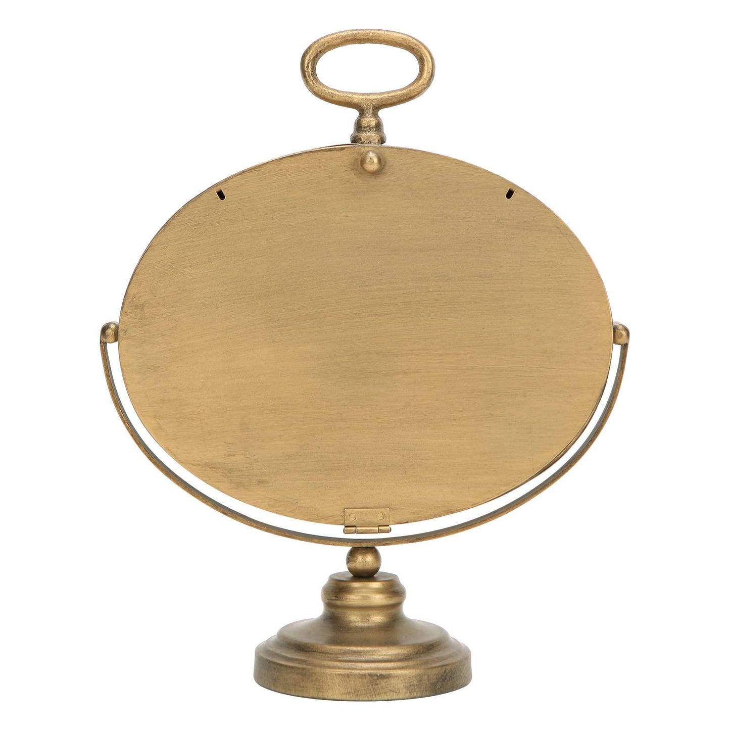 NIKKY HOME Antique Table Clock, Gold Retro Desk Clock with Silent-Non-Ticking Battery Operated Rustic Desk Clock for Living Room, Tabletop, Countertop