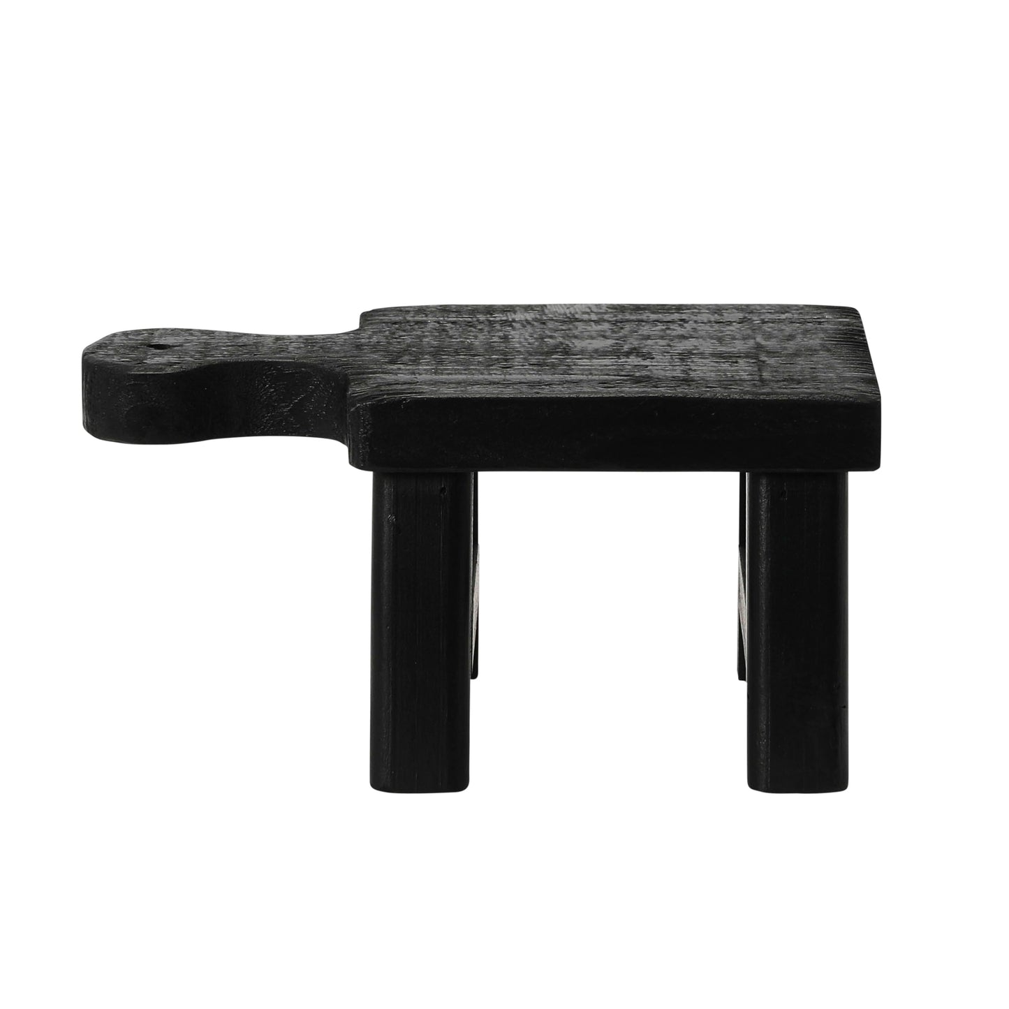 Decorative Smooth Wood Pedestal, Black