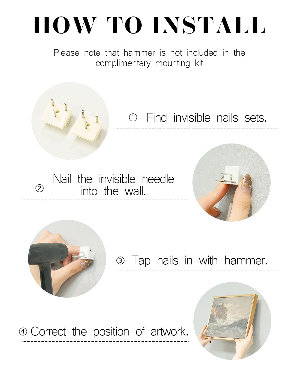 InSimSea Framed Canvas Wall Art, Meadow with Flowers Painting, Landscape for Living Room, Bedroom, Home, Bathroom Decor, 8x10