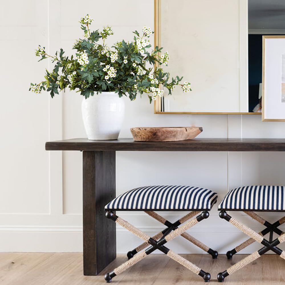 Artificial Plants,3Pcs 31inch Green Faux Stems for Vase,Fake Flowers Faux Branches Artificial Plants & Flowers for Home Decor (3, Kalanchoe)