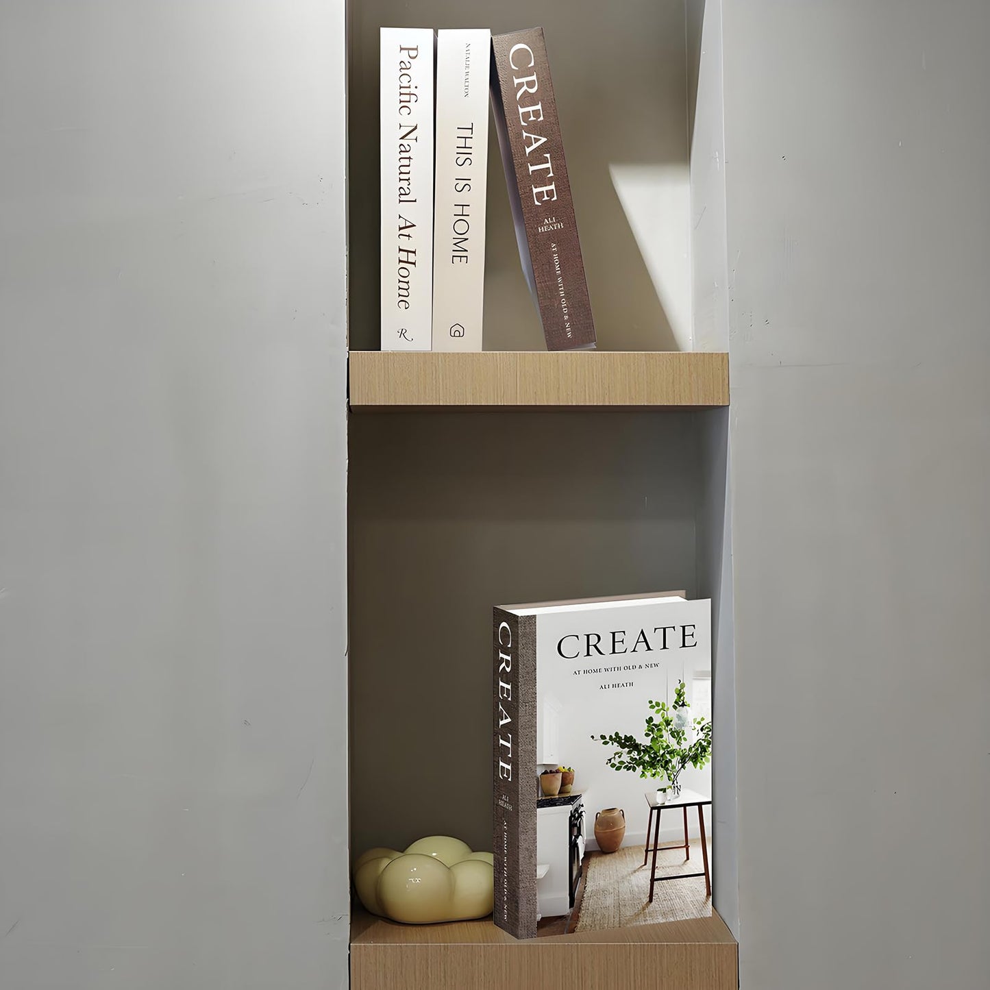 3 Pack Decorative Faux Books Set for Home Aesthetic - Luyseyha Fake Hollow Books Decor for Bookshelf Coffee Table, Living Room, Bedroom