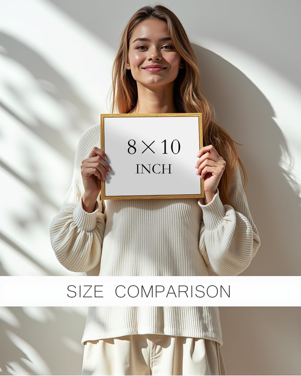 InSimSea Framed Canvas Wall Art, Meadow with Flowers Painting, Landscape for Living Room, Bedroom, Home, Bathroom Decor, 8x10