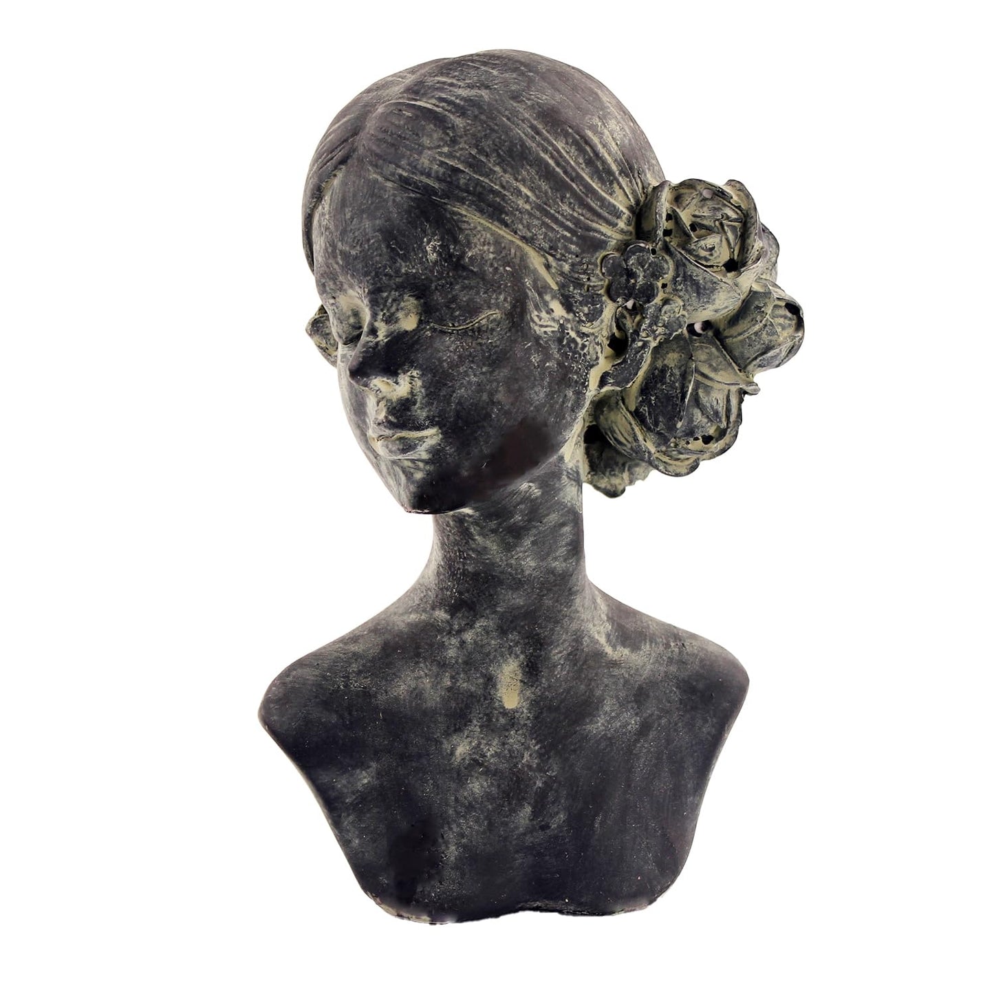 LIUYWYHCF Beautiful Women Faces Resin Sculptures, Resin Art Statues Ornaments, Collectible Figurines for Home Living Room Office Shelf Decoration, Housewarming Great Gifts Ideas, Woman