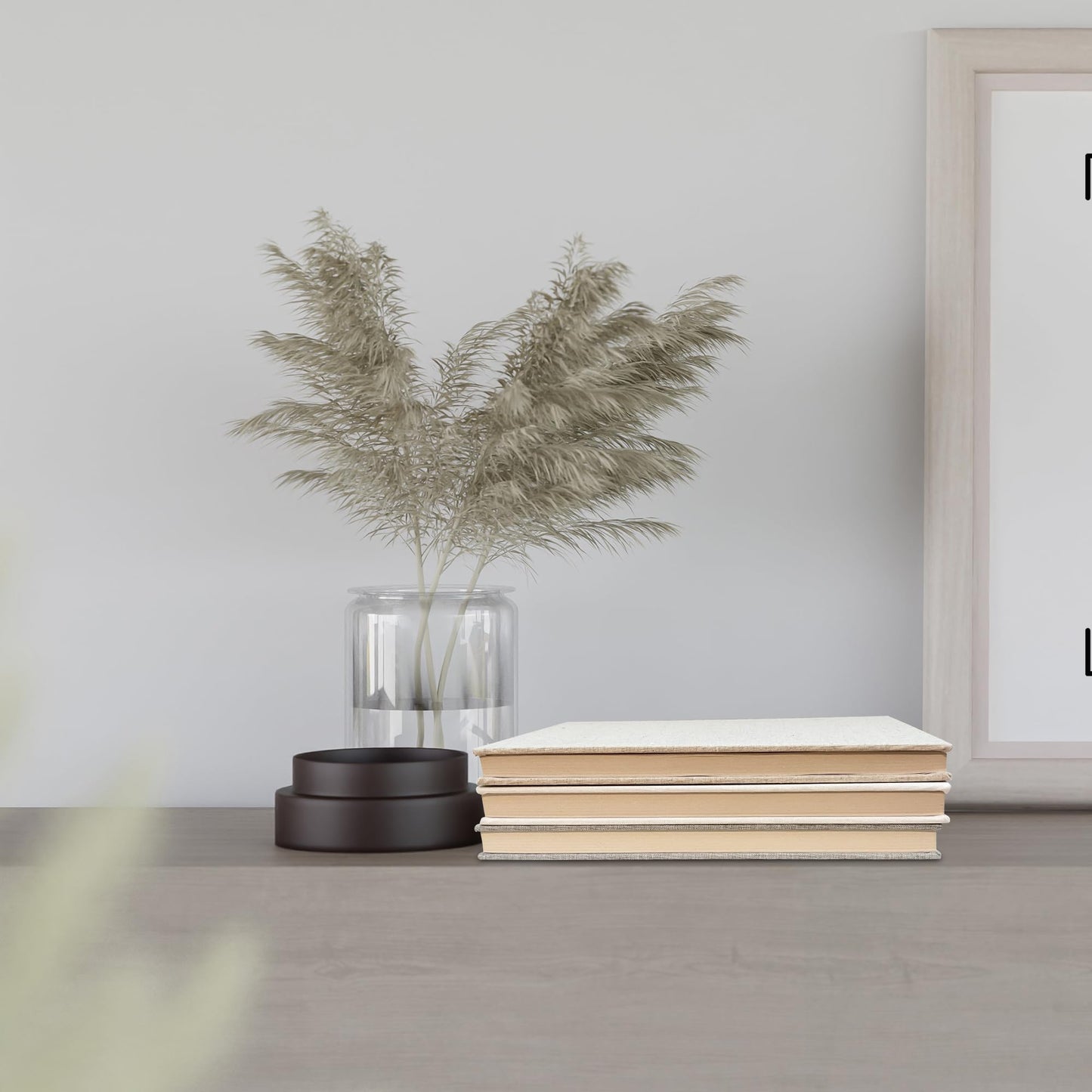 Decorative Book Set | Set of 3 Real Linen Covered Book Set | Extra Large Books | Coffee Table Decor | Shelves Mantle Decor | Modern Home Decoration | Guest Book | Extra Large Journals