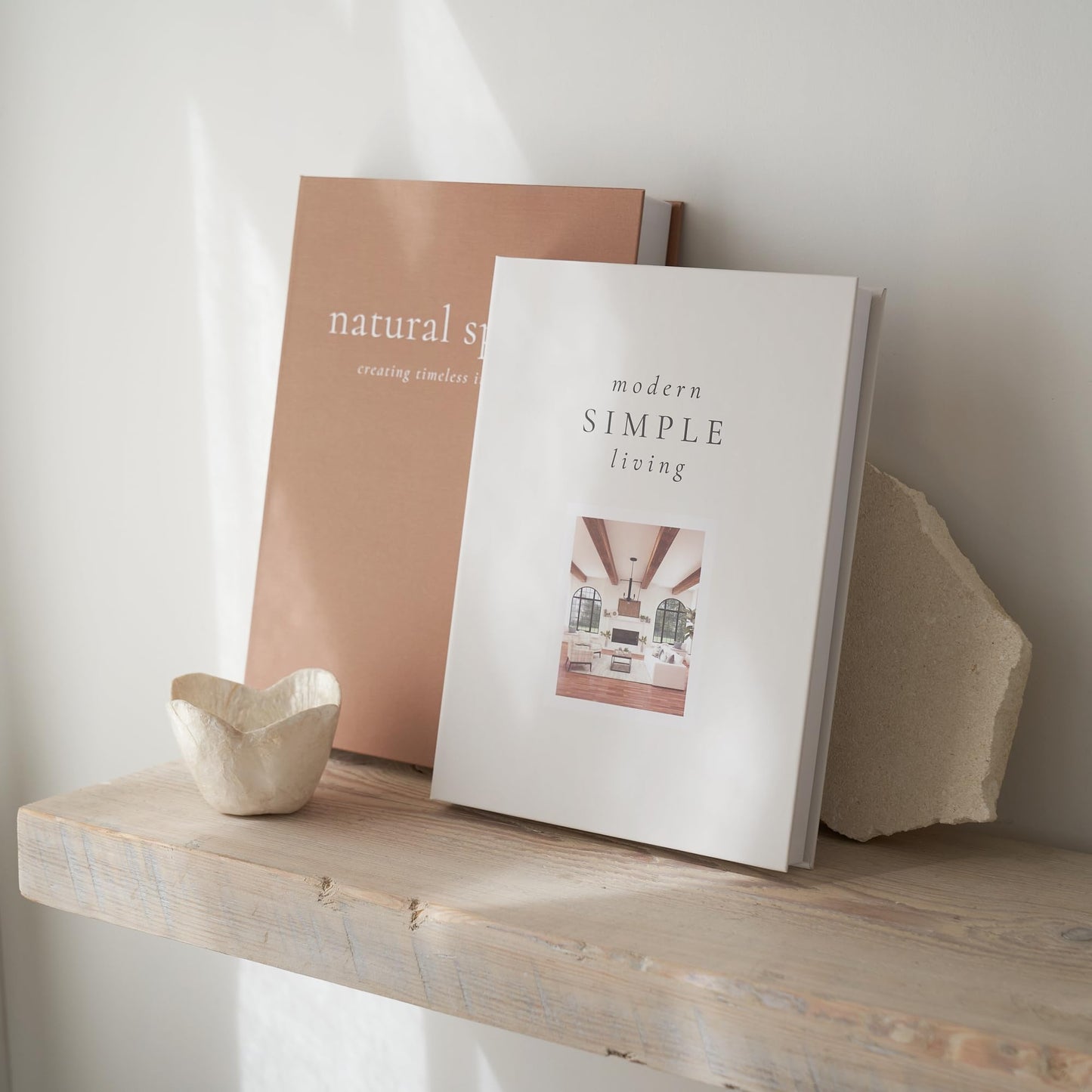 Beautiful Decorative Books - Set of 2 Boxes Enhance Your Coffee Table, Bookshelf or Mantle Decor - Aesthetic Fake/Faux Books for Modern Home Decoration, Photo Storage and as a Keepsake Box