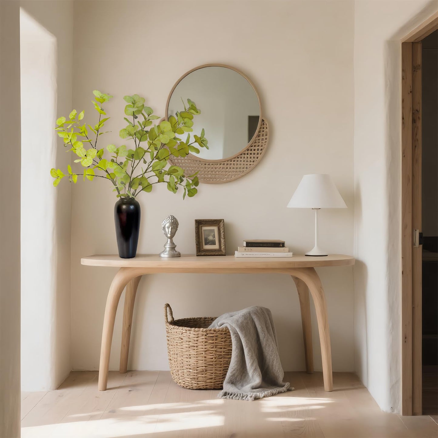 KBREE 41.3" Eucalyptus Stems, 3 Pcs Faux Eucalyptus with Seed Pods, Extra Long Stems Greenery Decor for Tall Vase, Home, Wedding & Office (Frosted Yellow Green)