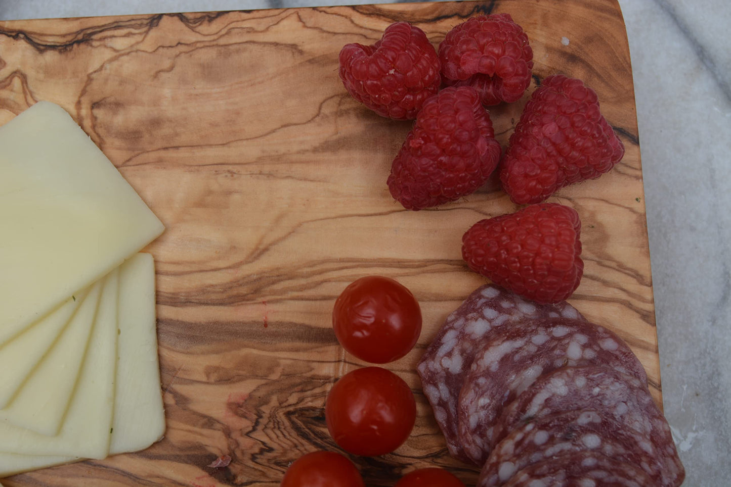 Live Edge Olive Wood Cutting Board 16"l X 6.75"w X 0.75"th Rustic Large Wooden Charcuterie Board - Handmade Bread & Cheese Board - Long Wood Charcuterie Boards - Natural Wood Cutting Board For Kitchen