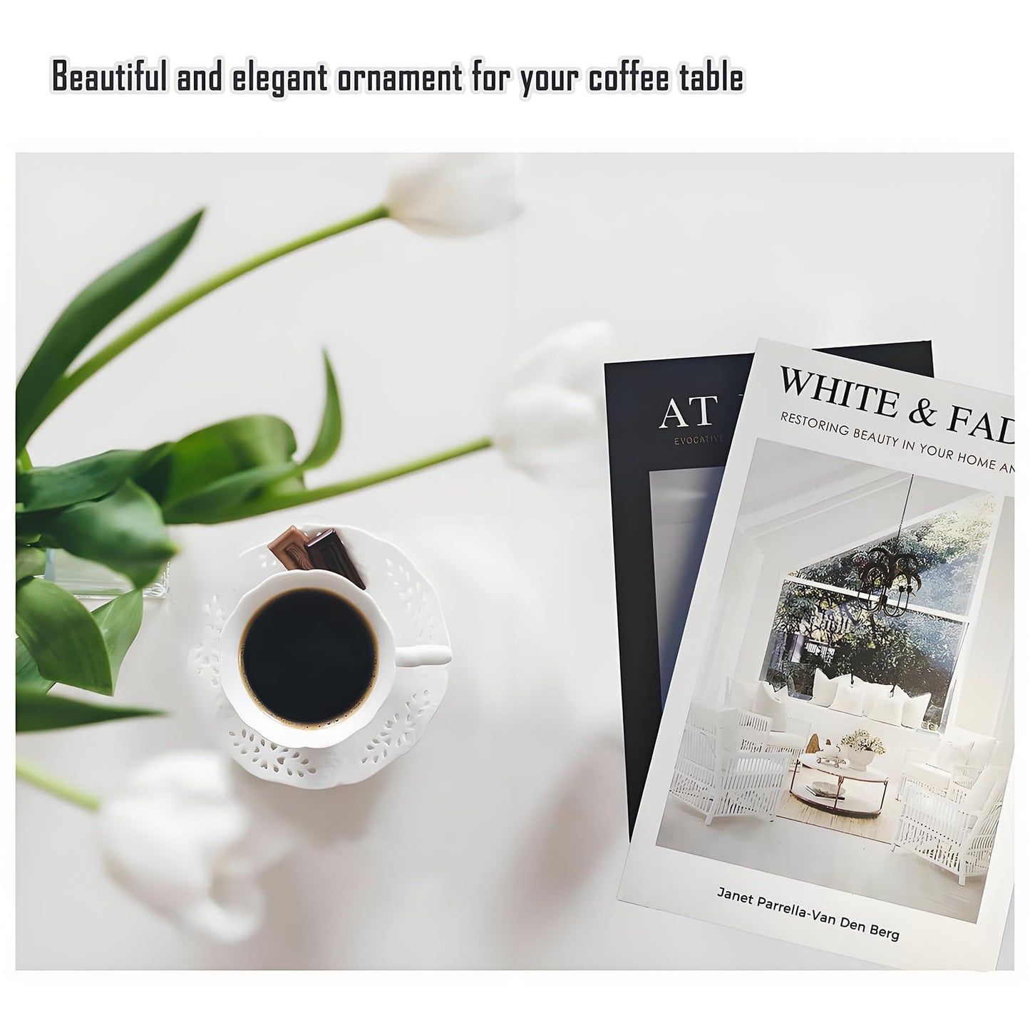 4 Pack Decorative Faux Books Set for Home Aesthetic - Luyseyha Fake Hollow Books Decor for Bookshelf Coffee Table, Living Room, Bedroom