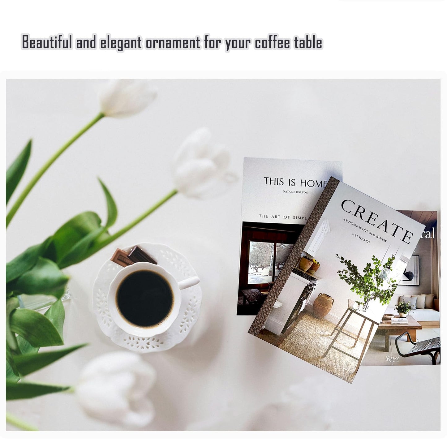 3 Pack Decorative Faux Books Set for Home Aesthetic - Luyseyha Fake Hollow Books Decor for Bookshelf Coffee Table, Living Room, Bedroom