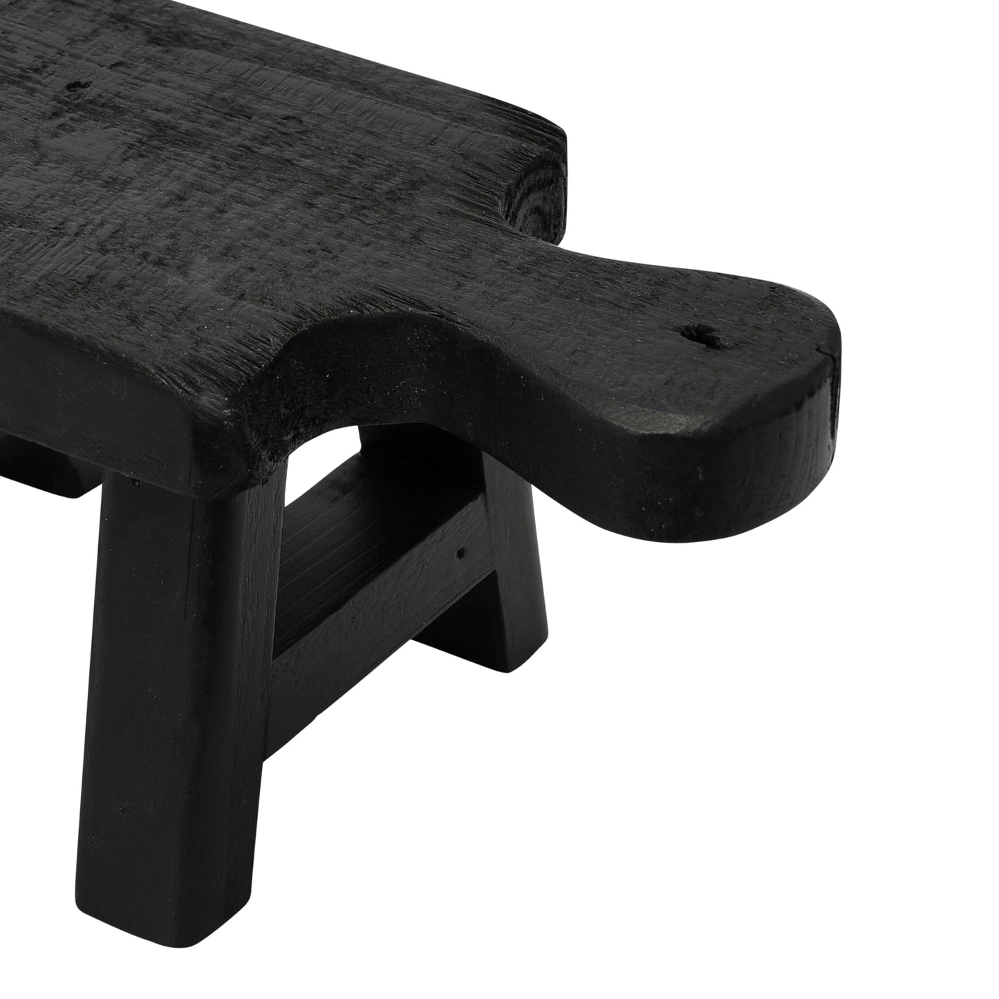 Decorative Smooth Wood Pedestal, Black