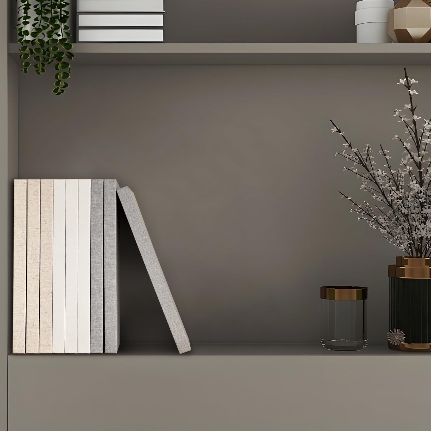 Decorative Book Set | Set of 3 Real Linen Covered Book Set | Extra Large Books | Coffee Table Decor | Shelves Mantle Decor | Modern Home Decoration | Guest Book | Extra Large Journals