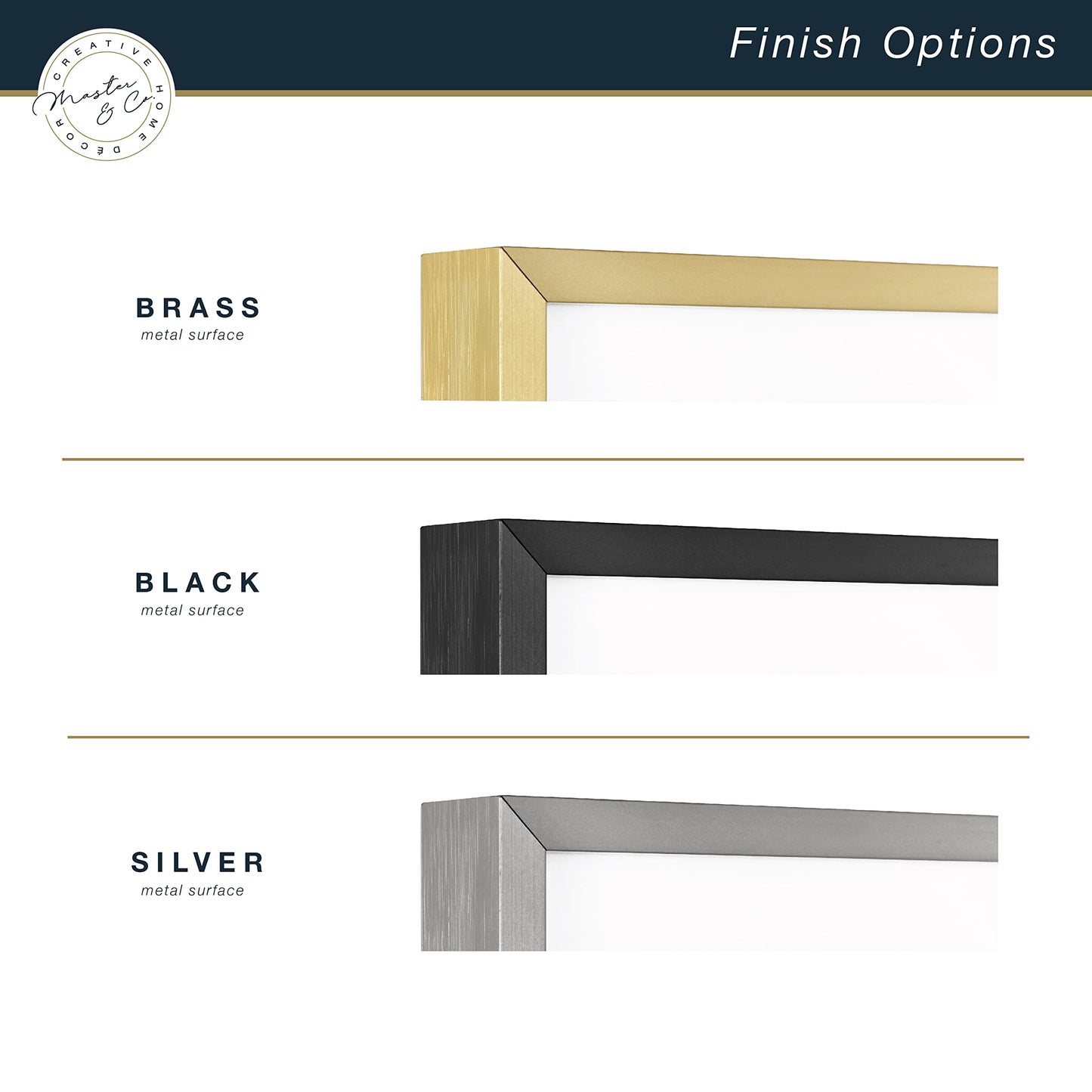 MCS Master & Co. Foundry Metal 14x18 Matted Picture Frame with 8x10 Photo Display, Black Vertical & Horizontal Wall Hanging Frame for Photos & Artwork (1-Pack)