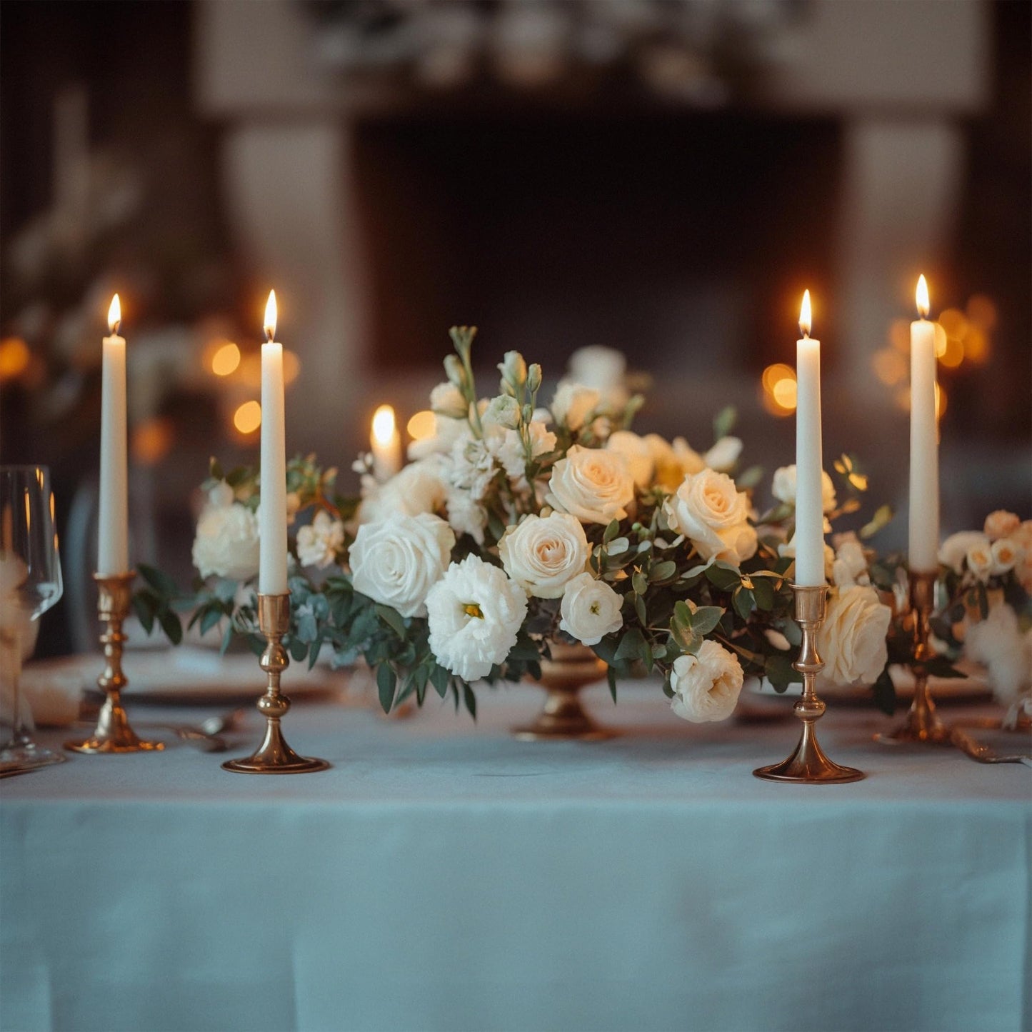 Homeology 6 Pack 10" Classic Taper Candles, Ivory, 7-8 Hours Burn Time, Unscented Candlesticks