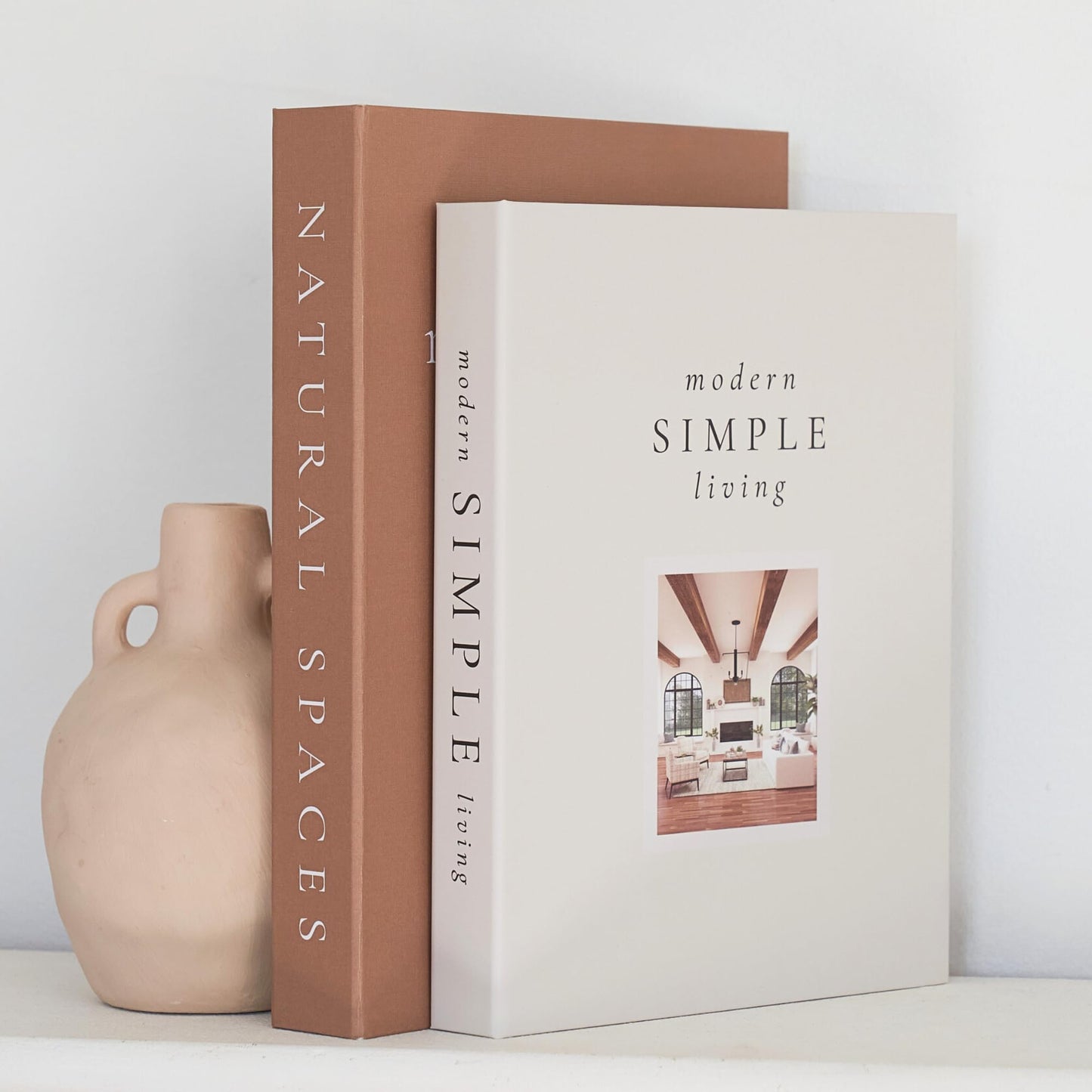 Beautiful Decorative Books - Set of 2 Boxes Enhance Your Coffee Table, Bookshelf or Mantle Decor - Aesthetic Fake/Faux Books for Modern Home Decoration, Photo Storage and as a Keepsake Box