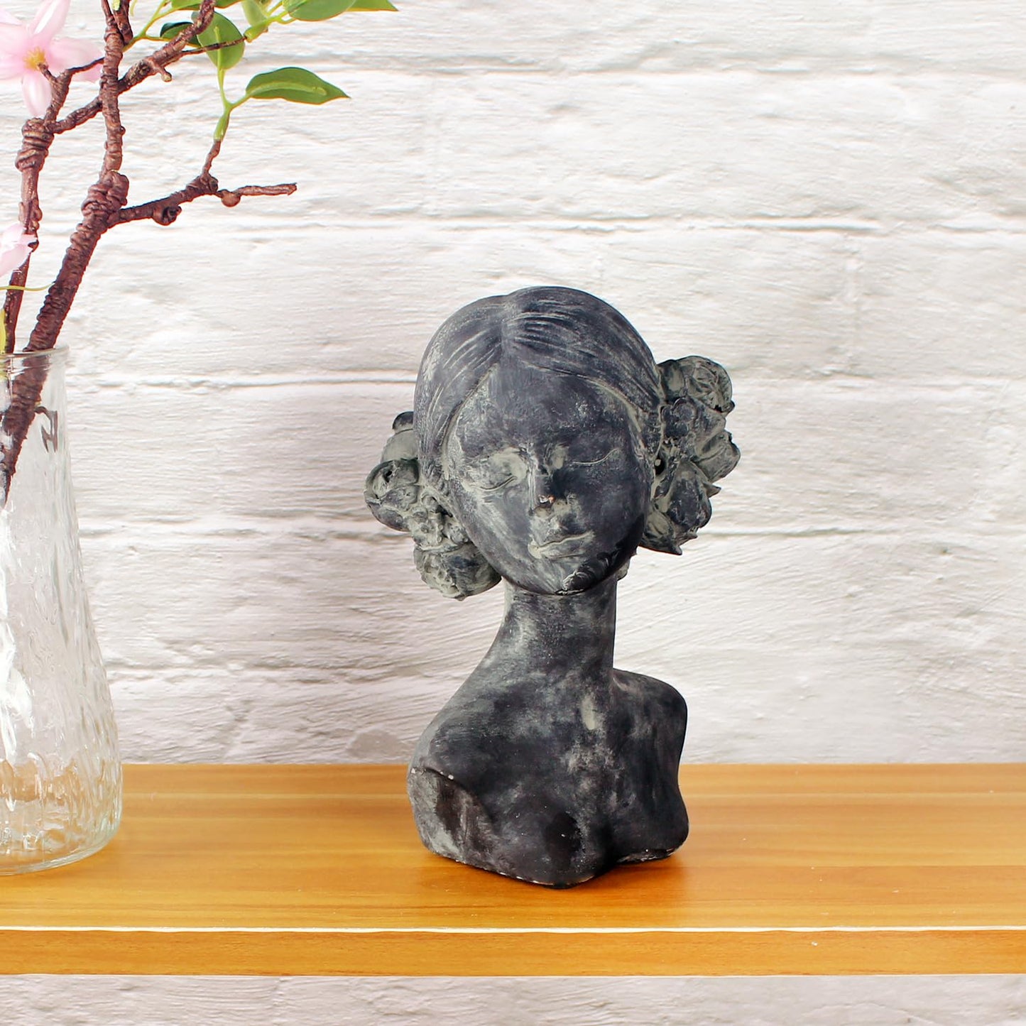 LIUYWYHCF Beautiful Women Faces Resin Sculptures, Resin Art Statues Ornaments, Collectible Figurines for Home Living Room Office Shelf Decoration, Housewarming Great Gifts Ideas, Woman