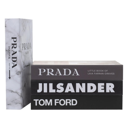 PROBENEX Marble Large | 4 PCS Decorative Books for Home Decor | Coffee Table Book Decor | Faux Books for Decoration | Aesthetic Shelf & Bookshelf Decor for Living Room, Bedroom, or Office