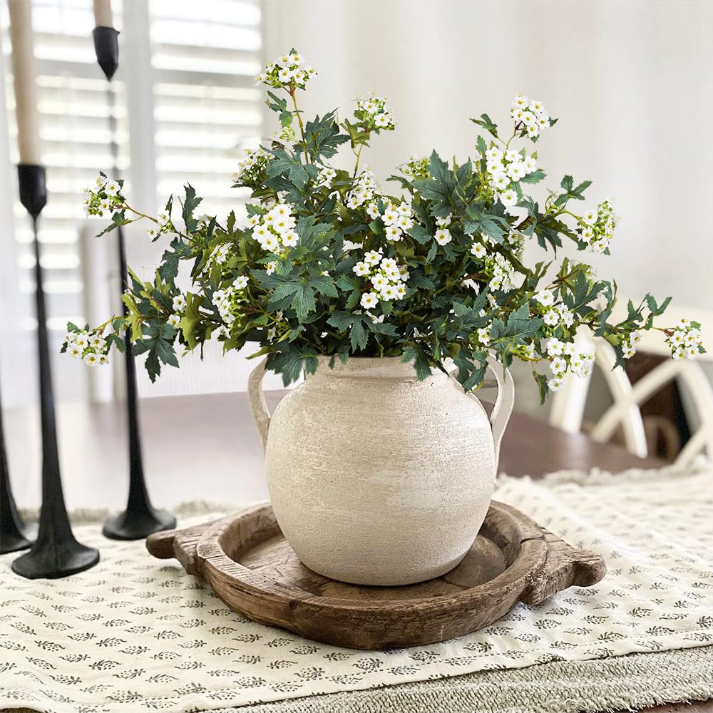 Artificial Plants,3Pcs 31inch Green Faux Stems for Vase,Fake Flowers Faux Branches Artificial Plants & Flowers for Home Decor (3, Kalanchoe)