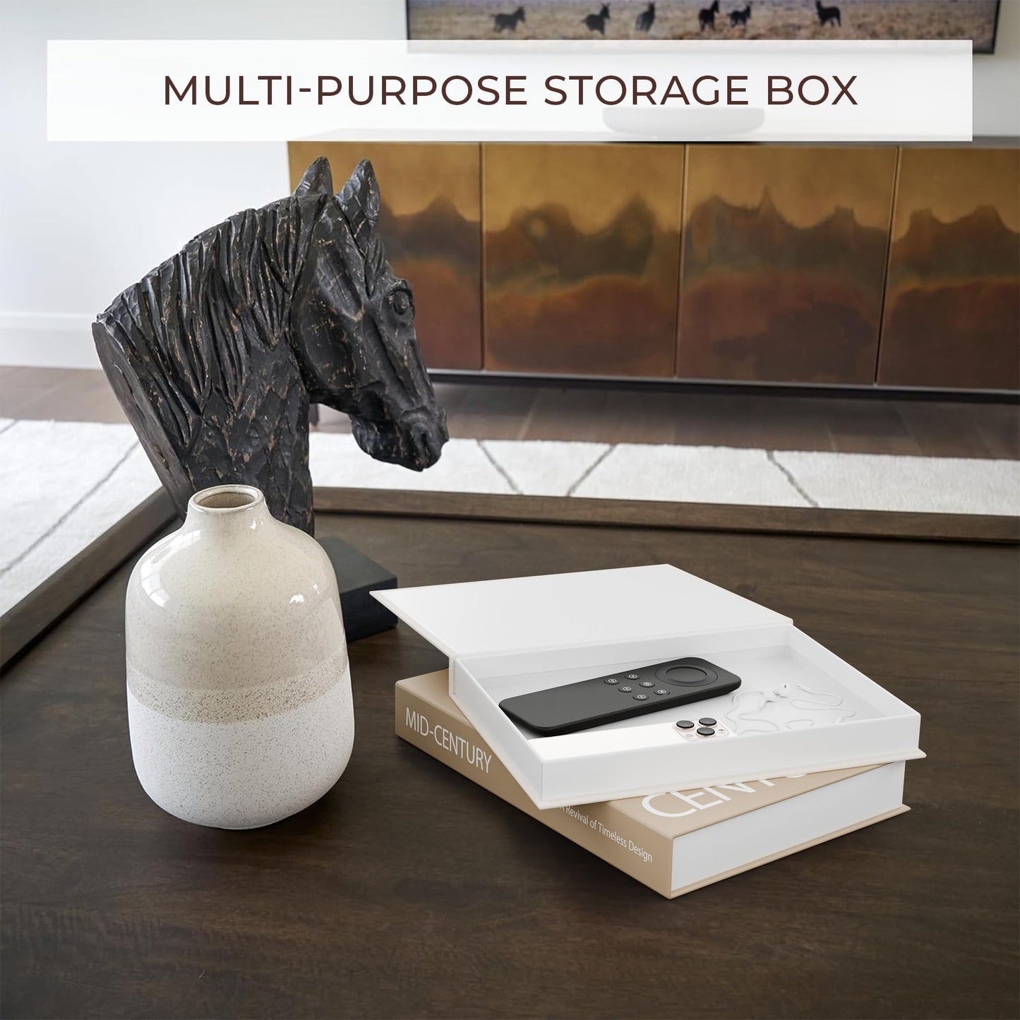 Aesthetic Decorative Books - Set of 2 Stylish Boxes