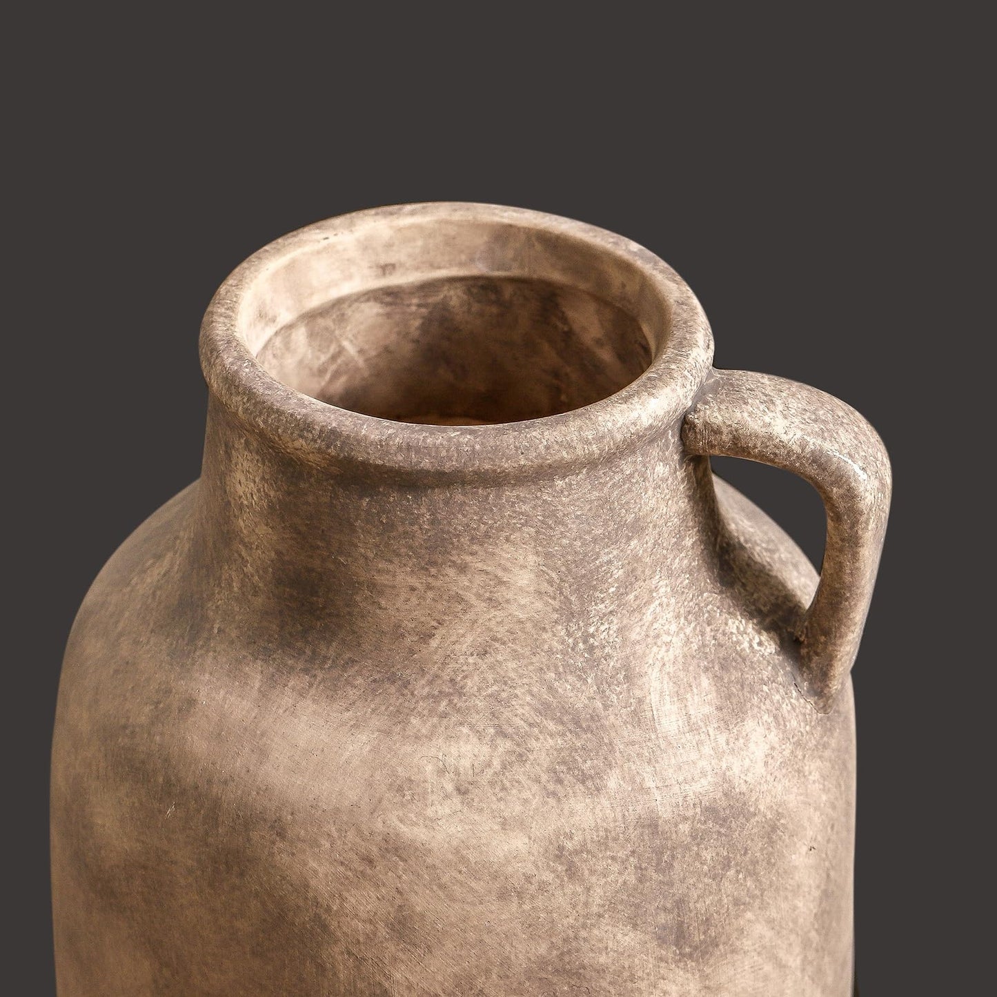 11 inch + 9.7 inch Rustic Farmhouse Vase for Home Decor, Decorative Pottery Flowers Vase for Mantel, Entryway, Living Room, Table