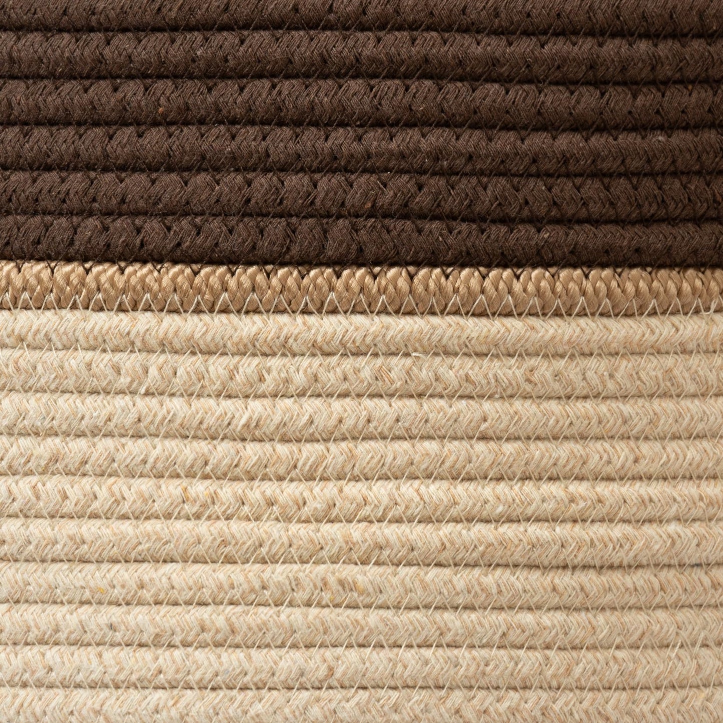 LA JOLIE MUSE Braided Basket, Cotton Rope Storage Baskets, Large Cotton Basket, Laundry Basket for Blanket, Children's Toys, Basket S Laundry Basket for Children's Room, Oatmeal, 32 Litres