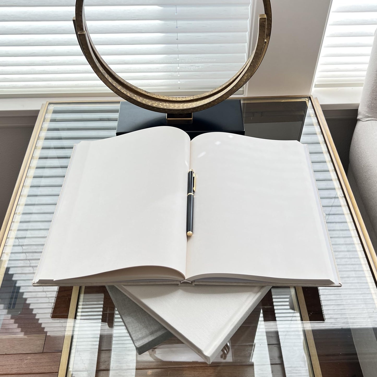 Decorative Book Set | Set of 3 Real Linen Covered Book Set | Extra Large Books | Coffee Table Decor | Shelves Mantle Decor | Modern Home Decoration | Guest Book | Extra Large Journals