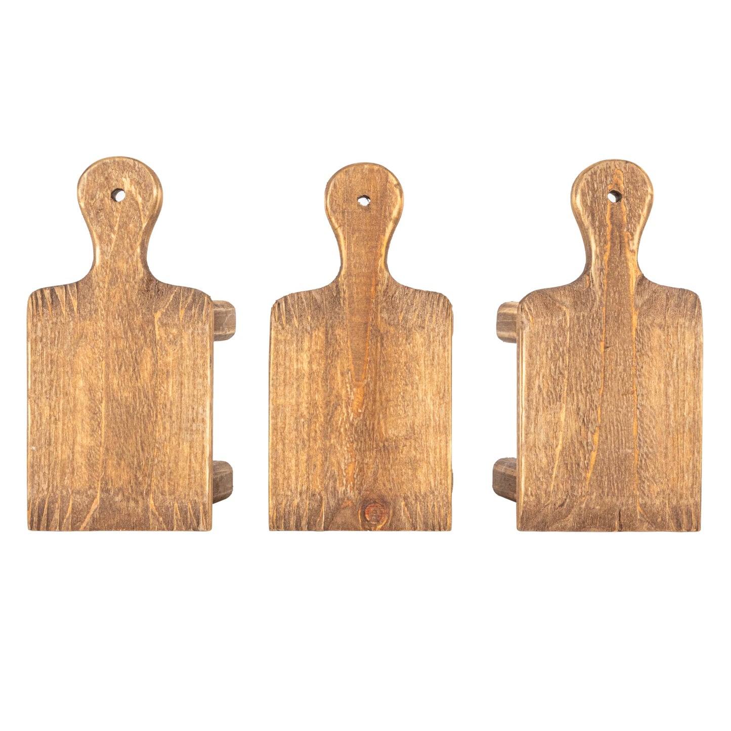 Creative Co-Op Small Wood Pedestal with Handle