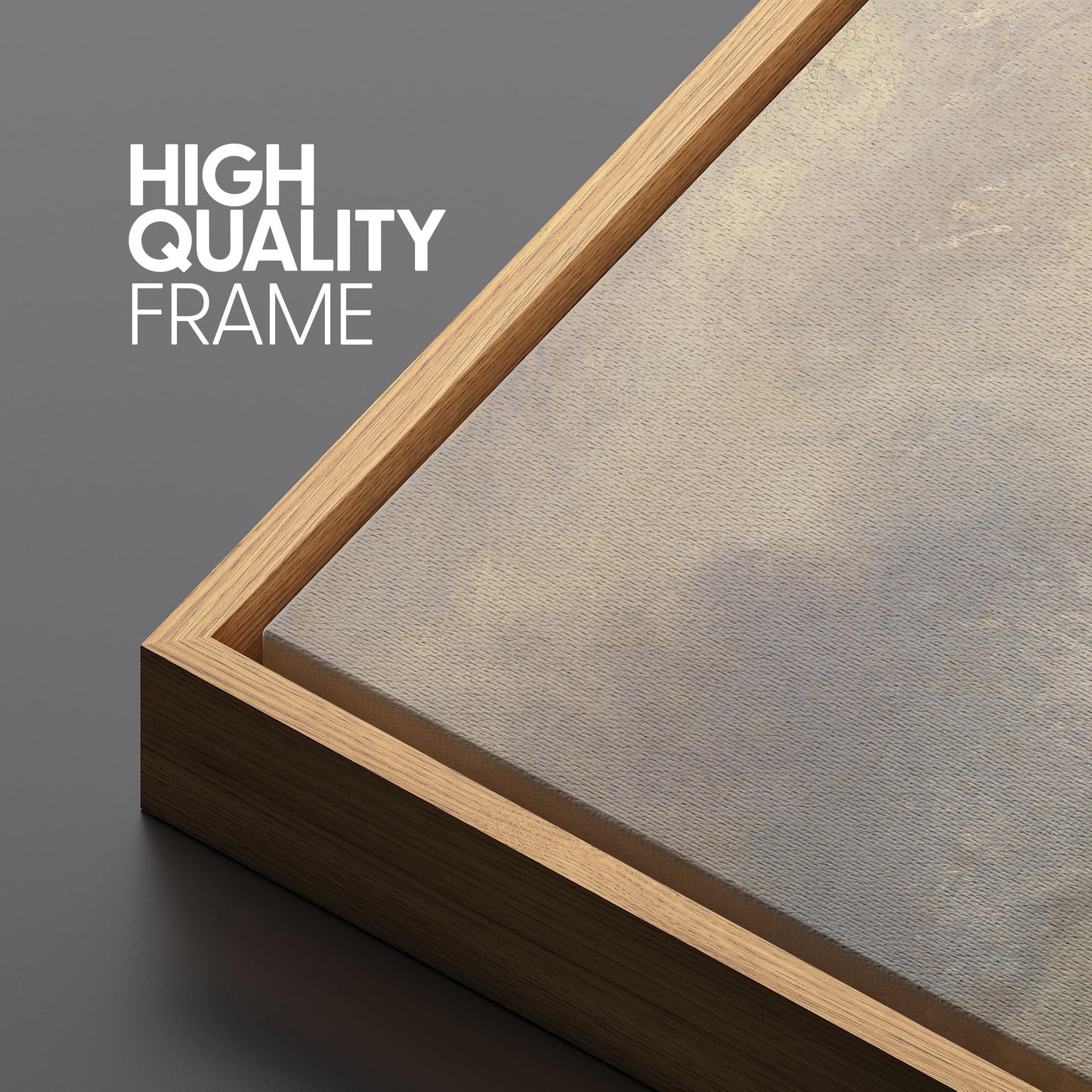 Framed Grey Abstract Canvas