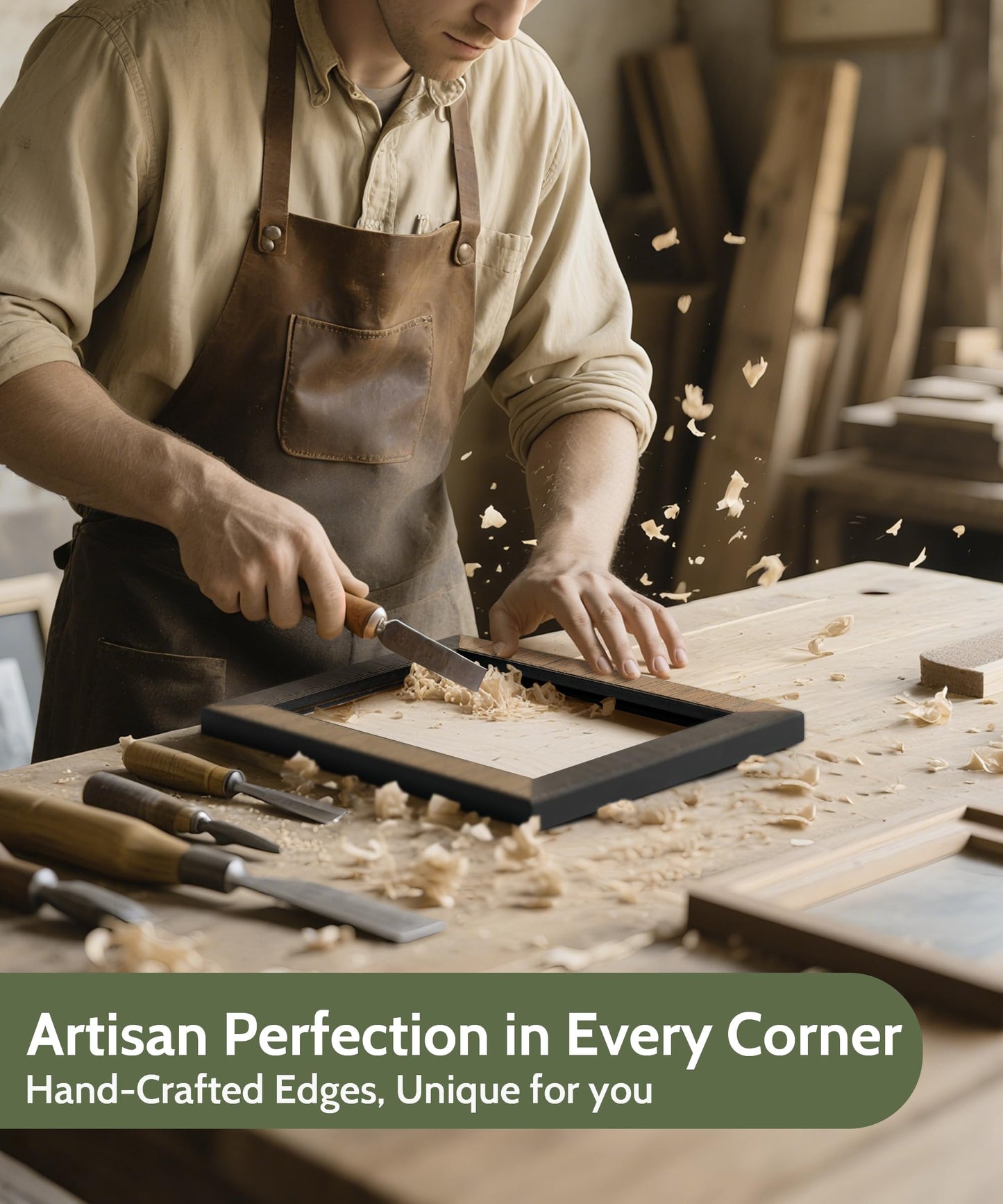 SUMGAR 5x7 Wooden Picture Frame Natural Rustic 5 x 7 Picture Frames Solid Wood Photo Frame Wall Living Room Decor Tabletop and Wall Hanging Gift for Family Grandma Mom Wood Grain Design