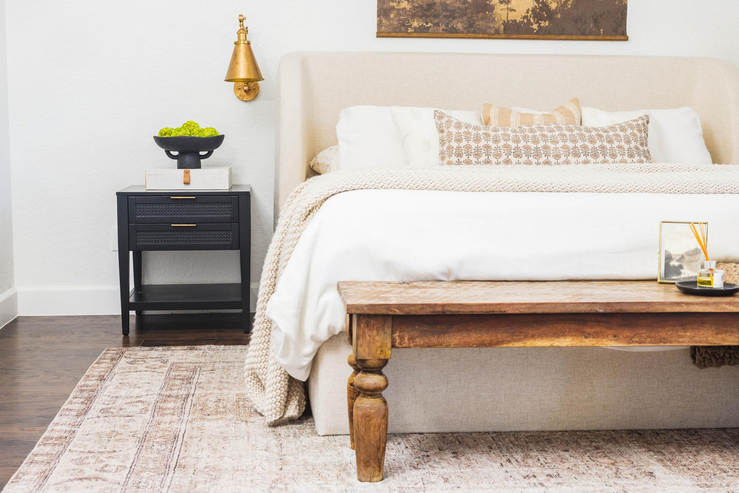 Balls and Pedestal Bowl Set Textured Black Ceramic Decorative Bowl with Succulent Balls for Counter Top, Farmhouse Table Centerpiece, Living Room, Kitchen Decor