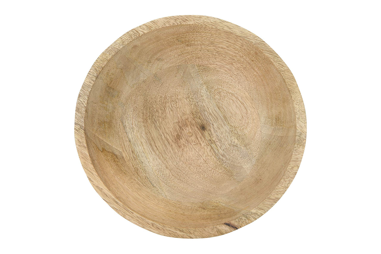 Creative Co-Op Boho Wood Pedestal Serving Bowl, Natural Finish