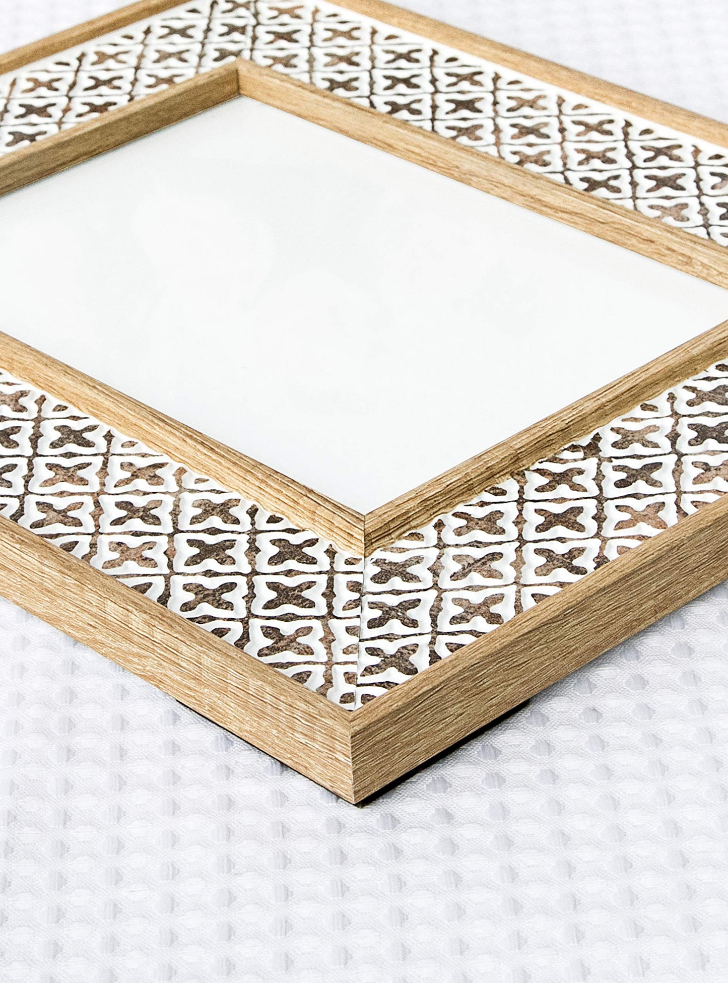 Afuly 5x7 Picture Frame Boho Picture Frames 3D Cross Pattern Distressed Moroccan Photo Frame Wall Desk Bohemia Home Office Decor Wedding Birthday Gifts for Mom Woman Grandma