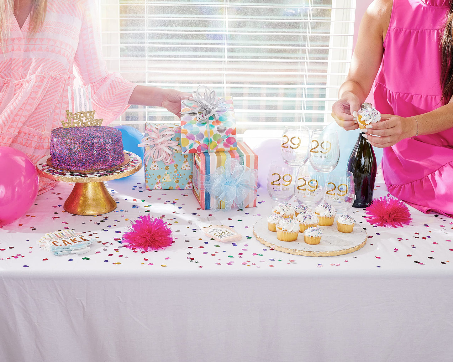 Mud Pie Marble Trivet, 1 1/4" x 8 1/2" dia, Gold