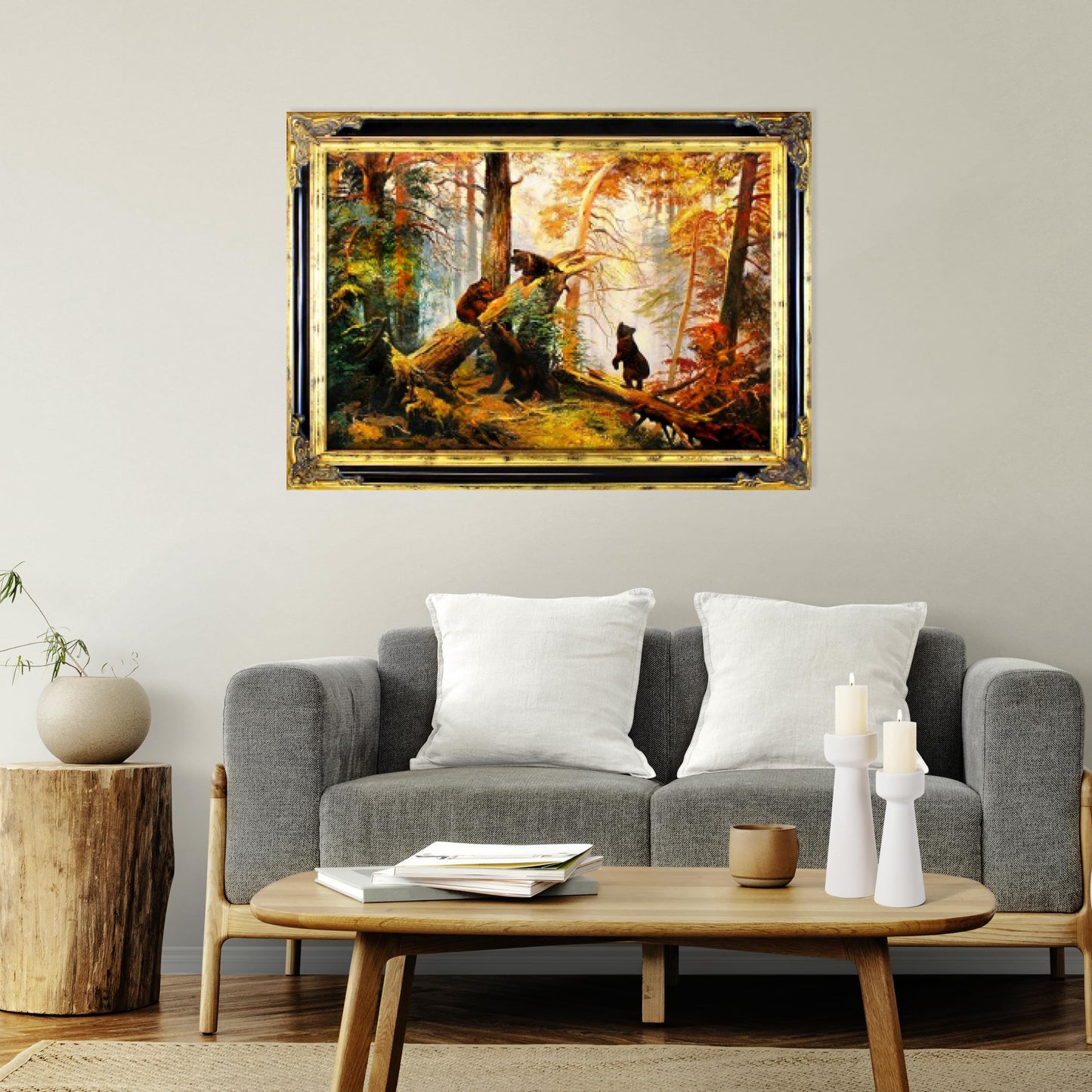 Set of 2 White Ceramic Taper Candle Holders, Matte Decorative Candlestick Holders in Small & Large Sizes for Home Decor, Dining Table, Weddings, Parties, and Aromatherapy